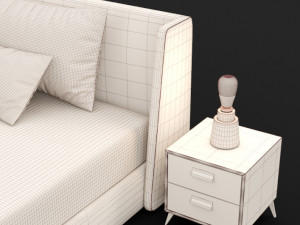 modern bed 16 3D Model