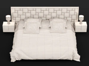 modern bed 16 3D Model