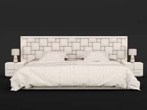 modern bed 16 3D Model