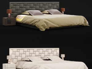 modern bed 16 Modello 3D