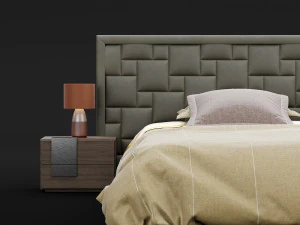 modern bed 16 3D Model