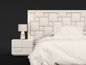 modern bed 16 Modello 3D