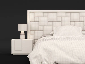 modern bed 16 3D Model