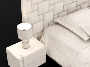 modern bed 16 3D Model