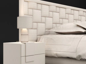 modern bed 16 3D Model