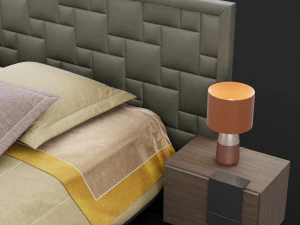 modern bed 16 3D Model
