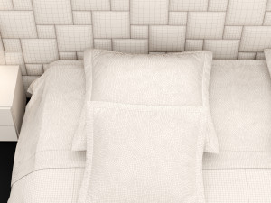 modern bed 16 Modello 3D