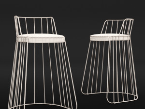 bar chair 3 Model 3D