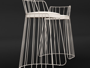 bar chair 3 Model 3D