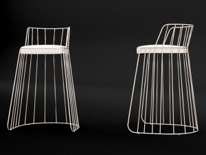 bar chair 3 Model 3D