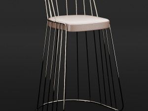 bar chair 3 Model 3D