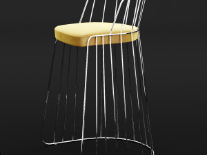 bar chair 3 Model 3D