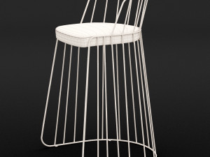 bar chair 3 Model 3D