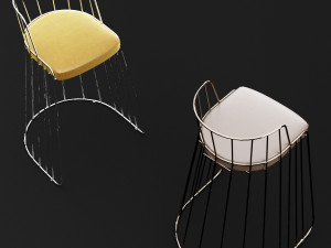 bar chair 3 Model 3D