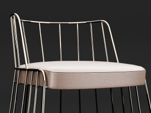 bar chair 3 Model 3D