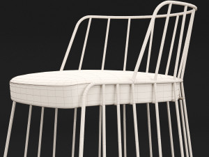 bar chair 3 Model 3D