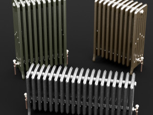 cast iron radiator set Modelo 3D