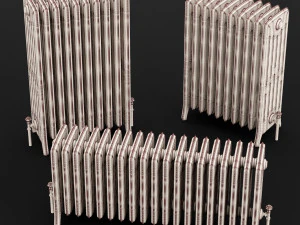 cast iron radiator set 3D Model