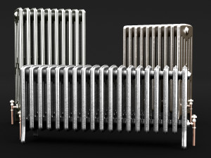 cast iron radiator set 3D Modell