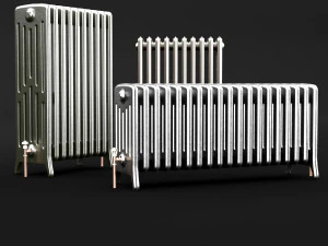 cast iron radiator set 3D Model