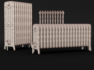 cast iron radiator set 3D Modell