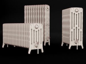 cast iron radiator set 3D Modell