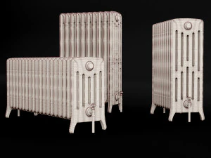 cast iron radiator set 3D Model