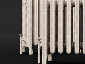 cast iron radiator set 3D Modell