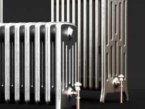 cast iron radiator set 3D Model
