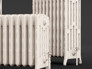cast iron radiator set 3D Model