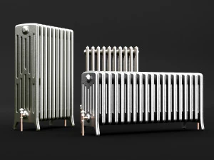 cast iron radiator set 3D Model
