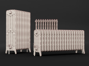 cast iron radiator set 3D Modell