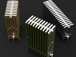 cast iron radiator set 3D Modell