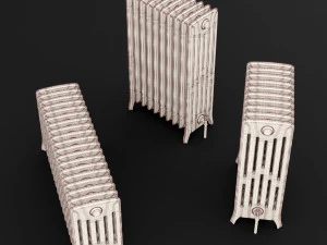 cast iron radiator set 3D Model