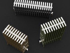 cast iron radiator set 3D Modell