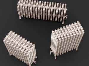 cast iron radiator set 3D Model