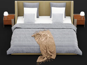 현대적인 침대 17 3D 모델