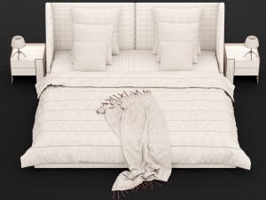 modern bed 17 3D Модель