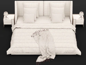 modern bed 17 3D Model
