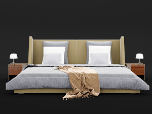 modern bed 17 3D Модель