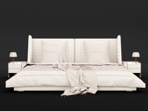modern bed 17 3D Модель