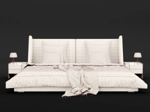 modern bed 17 3D Model