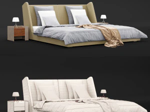 modern bed 17 3D Model