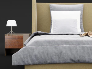 modern bed 17 3D Model