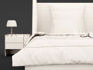 modern bed 17 3D Model