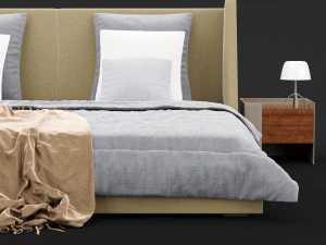 modern bed 17 3D Model