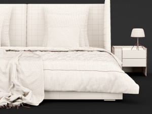 modern bed 17 3D Модель
