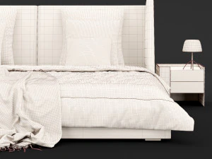 modern bed 17 3D Model