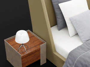 modern bed 17 3D Model