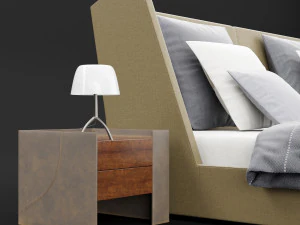 modern bed 17 3D Model
